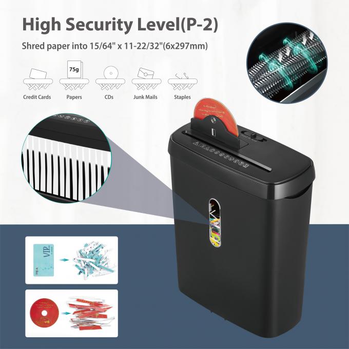 SD108P 8 장 A4 종이 파괴 기계 카드 CD 종이 Shredder 11L 바구니와 함께 2