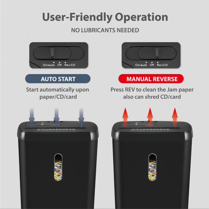 SD108P 8 장 A4 종이 파괴 기계 카드 CD 종이 Shredder 11L 바구니와 함께 3