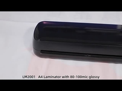 LM2001 A4 사진용 종이 laminating을 위한 자동 블랙 뜨거운 laminator 기계